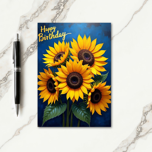 Sunny Yellow Birthday Card
