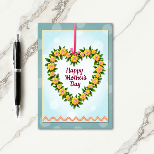 Sunny Yellow Mothers Day Card