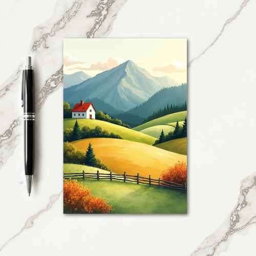 Sunrise Fathers Day Hills Card