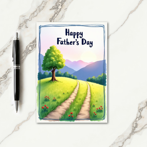 Sunrise Fathers Day Vista Card