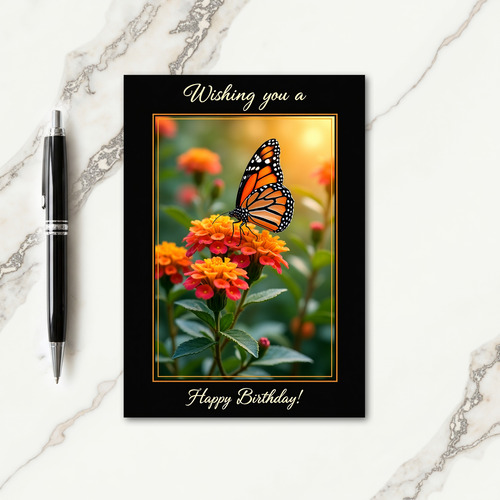 Sunrise Insect Birthday Card