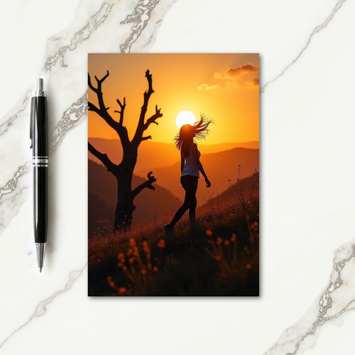 Sunset Birthday Card