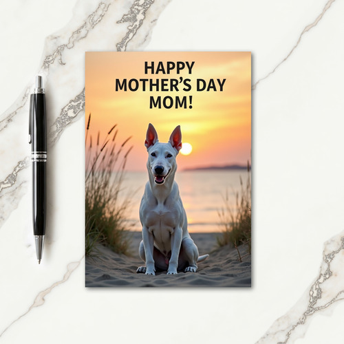 Sunset Canine Scene Card