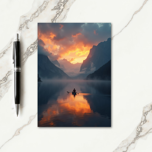 Sunset Fathers Day Lake View Card