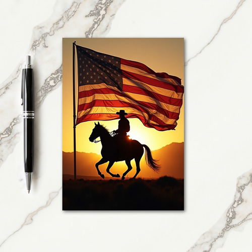 Sunset Fathers Day Rider Card