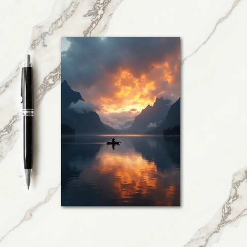 Sunset Fathers Day Voyage Card