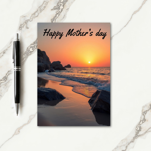 Sunset Mother Love Greeting Card