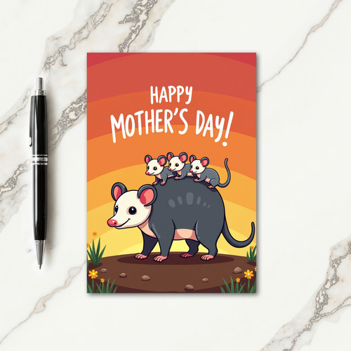 Sunset Motherhood Card