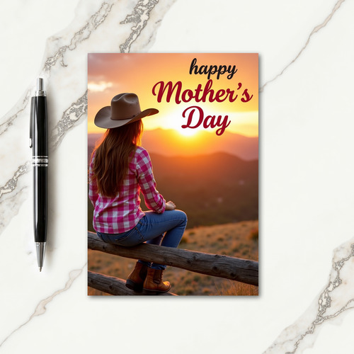 Sunset Mothers Day Scene Card