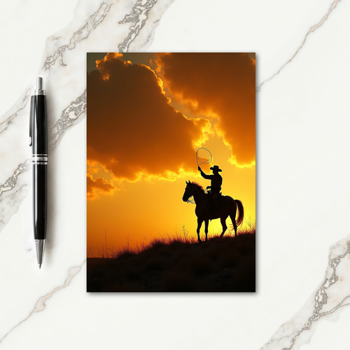 Sunset Rider Fathers Day Card