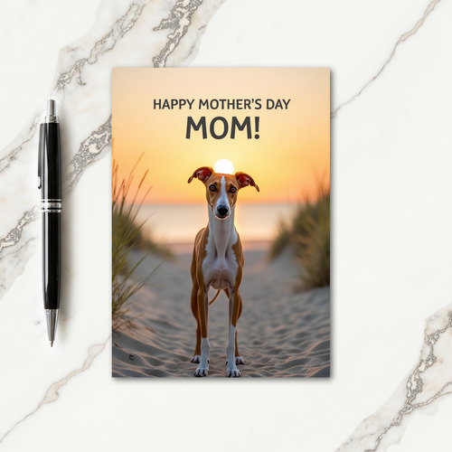 Sunset Silhouette Mothers Day Card