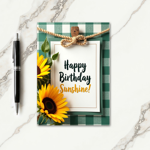 Sunshine Birthday Greeting Card
