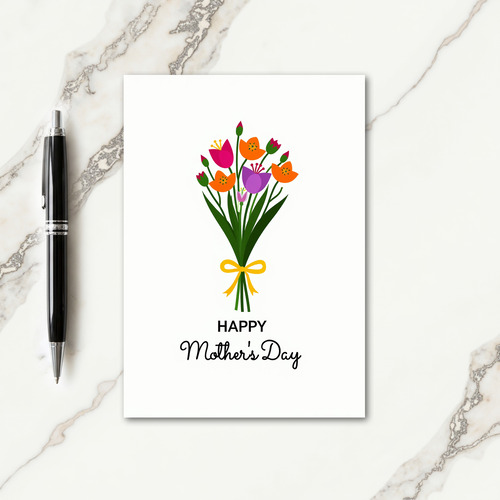 Sunshine Floral Mothers Day Card