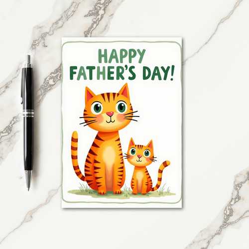 Sunshine Orange Fathers Day Card