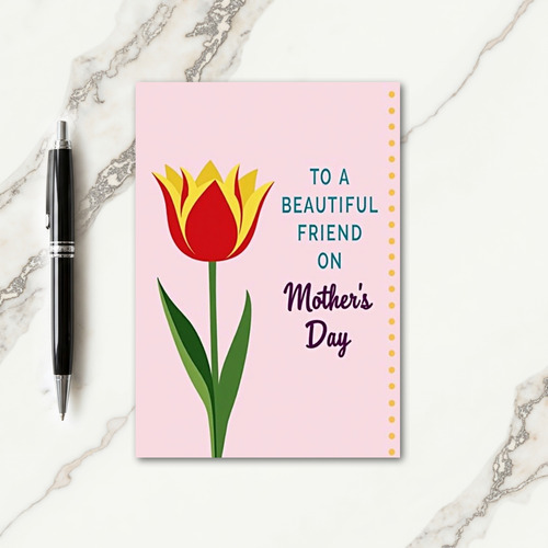 Sunshine Tulip Mothers Day Card