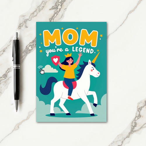 Super Mom Hero Award Card