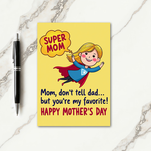 Super Mom Mothers Day Card