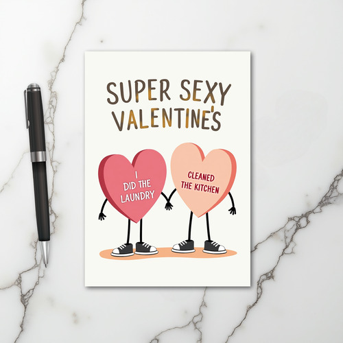 Super Sexy Valentines Chore Card