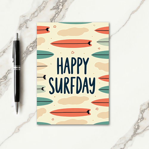 Surfers Birthday Card