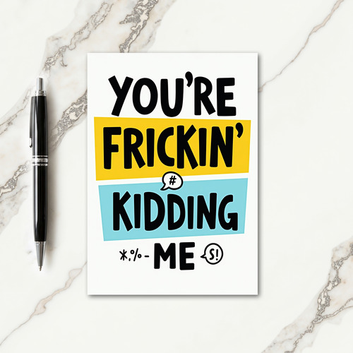 Surprise Pop Art Birthday Card