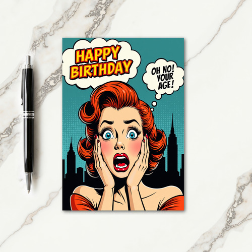 Surprise Pop Birthday Card
