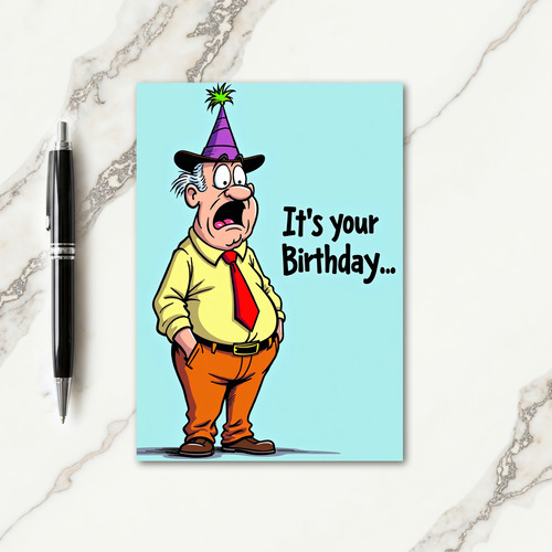 Surprised Birthday Figure Card