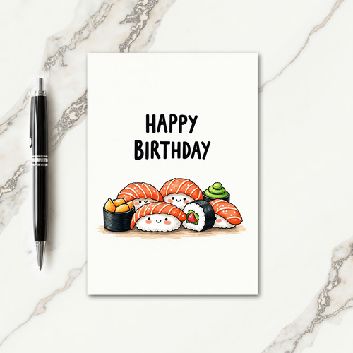 Sushi Sweet Birthday Card