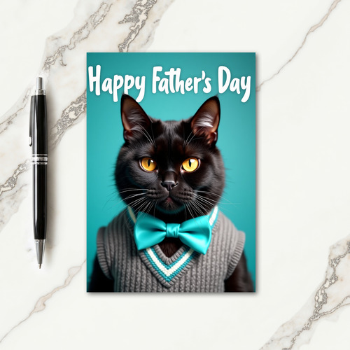 Sweater Vest Fathers Day Card