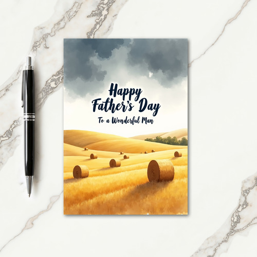 Sweeping Fathers Day Landscape Card