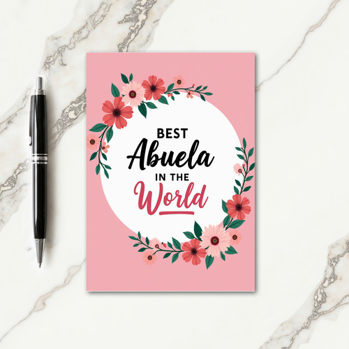 Sweet Abuela Floral Card