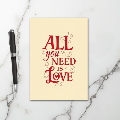 Sweet All You Need Is Love Card