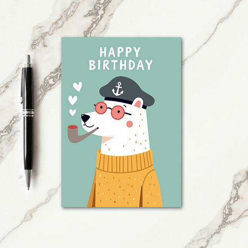 Sweet Anchor Birthday Card