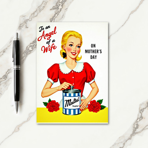 Sweet Angel Wife Mothers Day Card