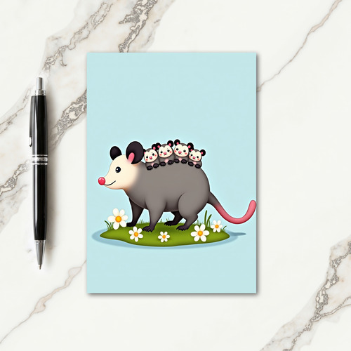 Sweet Animal Family Mothers Day Card