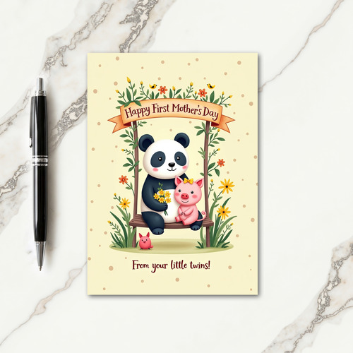 Sweet Animal Mothers Day Card