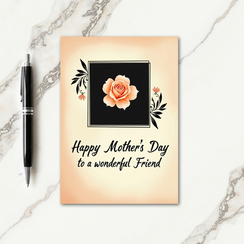 Sweet Apricot Mothers Day Card