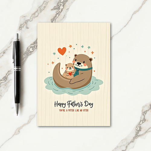 Sweet Aquatic Fathers Day Card