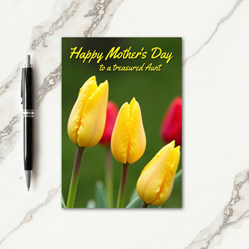 Sweet Aunt Mothers Day Blooms Card