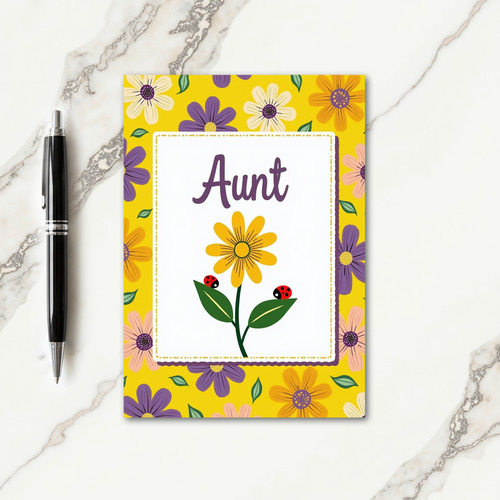Sweet Aunt Mothers Day Blossom Card