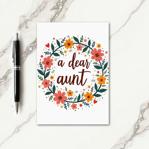 Sweet Aunts Day Artwork Card