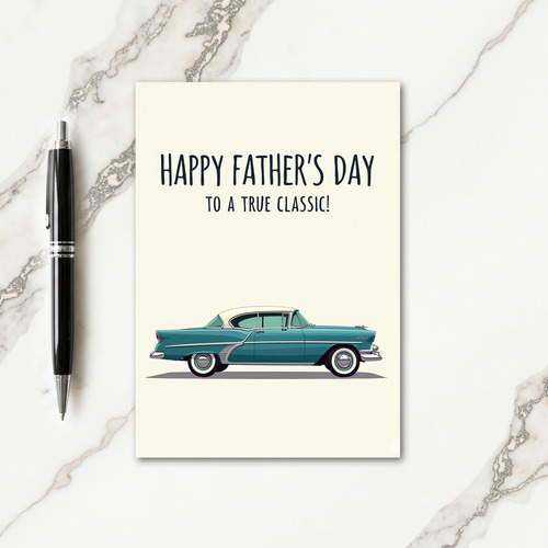 Sweet Auto Fathers Day Card