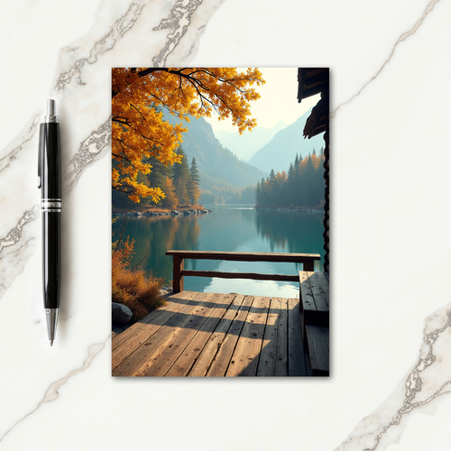 Sweet Autumn Lake Card