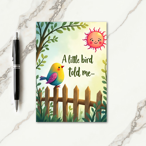 Sweet Avian Birthday Card