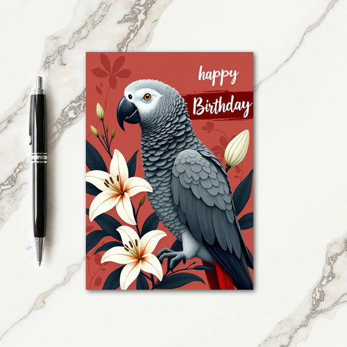 Sweet Avian Blossom Card
