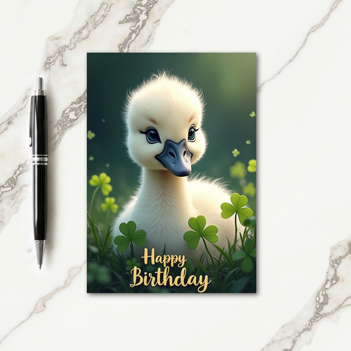 Sweet Baby Bird Birthday Card