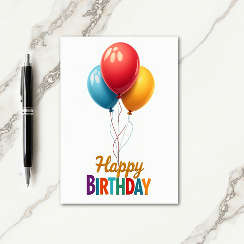 Sweet Balloons Birthday Card