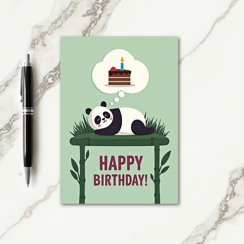 Sweet Bear Cake Birthday Card