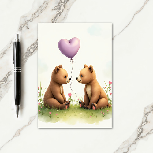 Sweet Bear Cubs Mothers Day Card