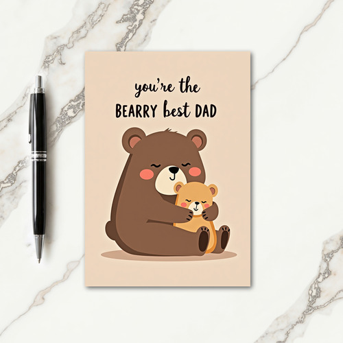Sweet Bear Fathers Day Card
