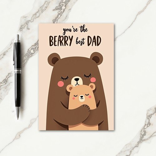 Sweet Bear Hug Fathers Day Card